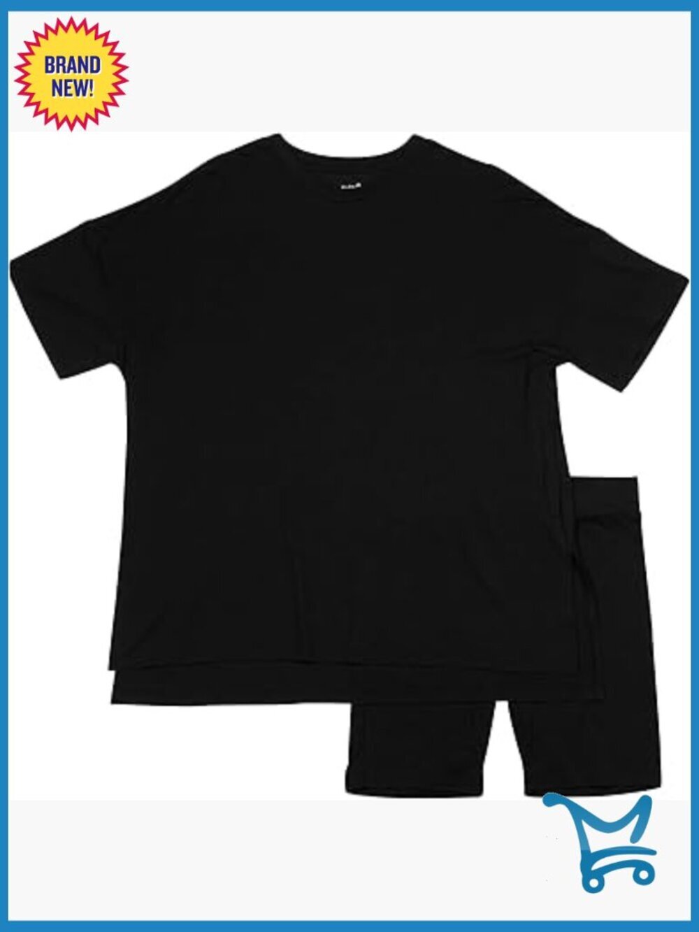 Biker Short Set - Soft Bamboo Rayon Tee & Shorts Set
